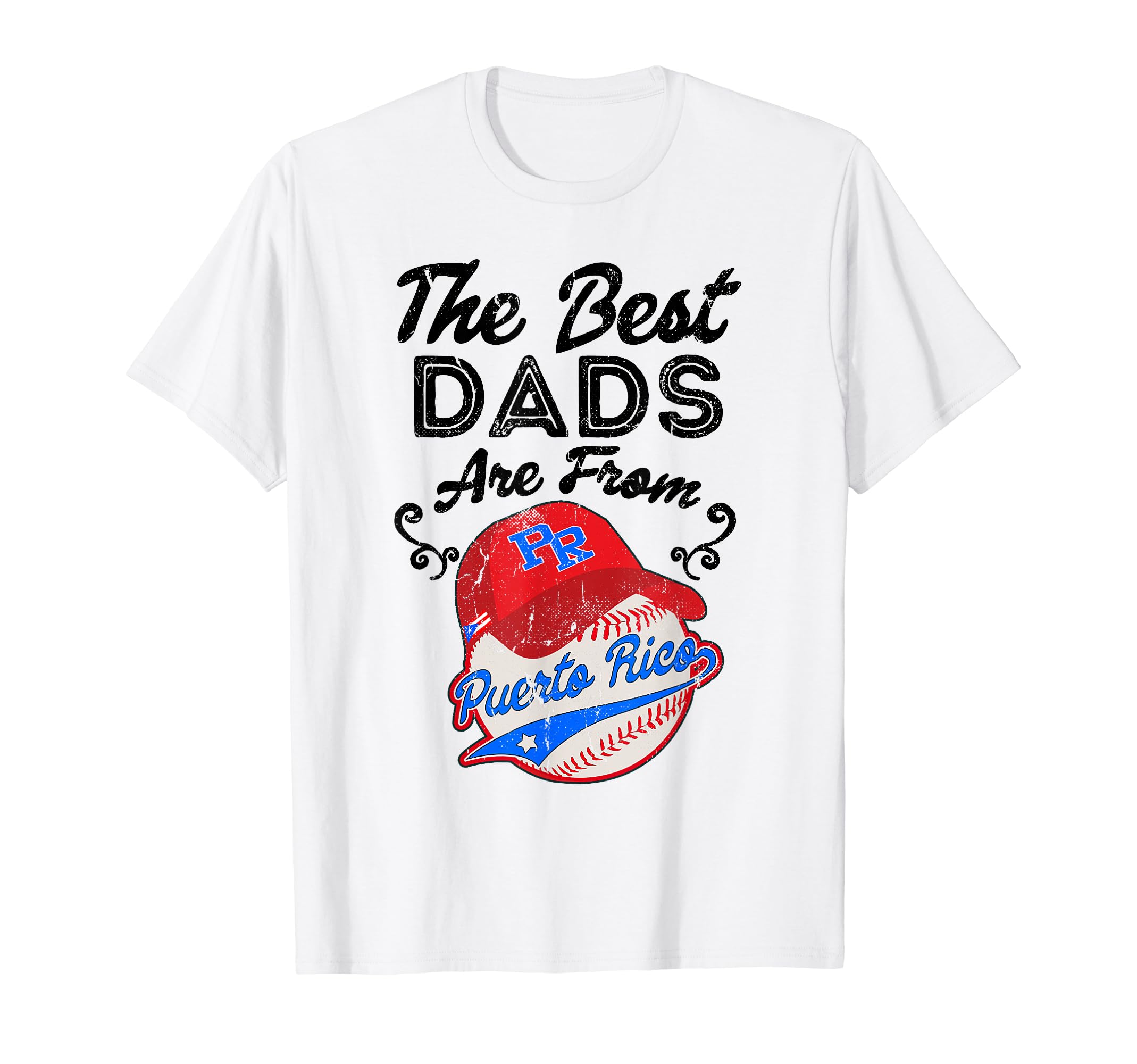 Puerto Rico Baseball Best Dad Fathers T-Shirt - Aesthetic Graphic Unisex - T-Shirt, Sweatshirt, Hoodie