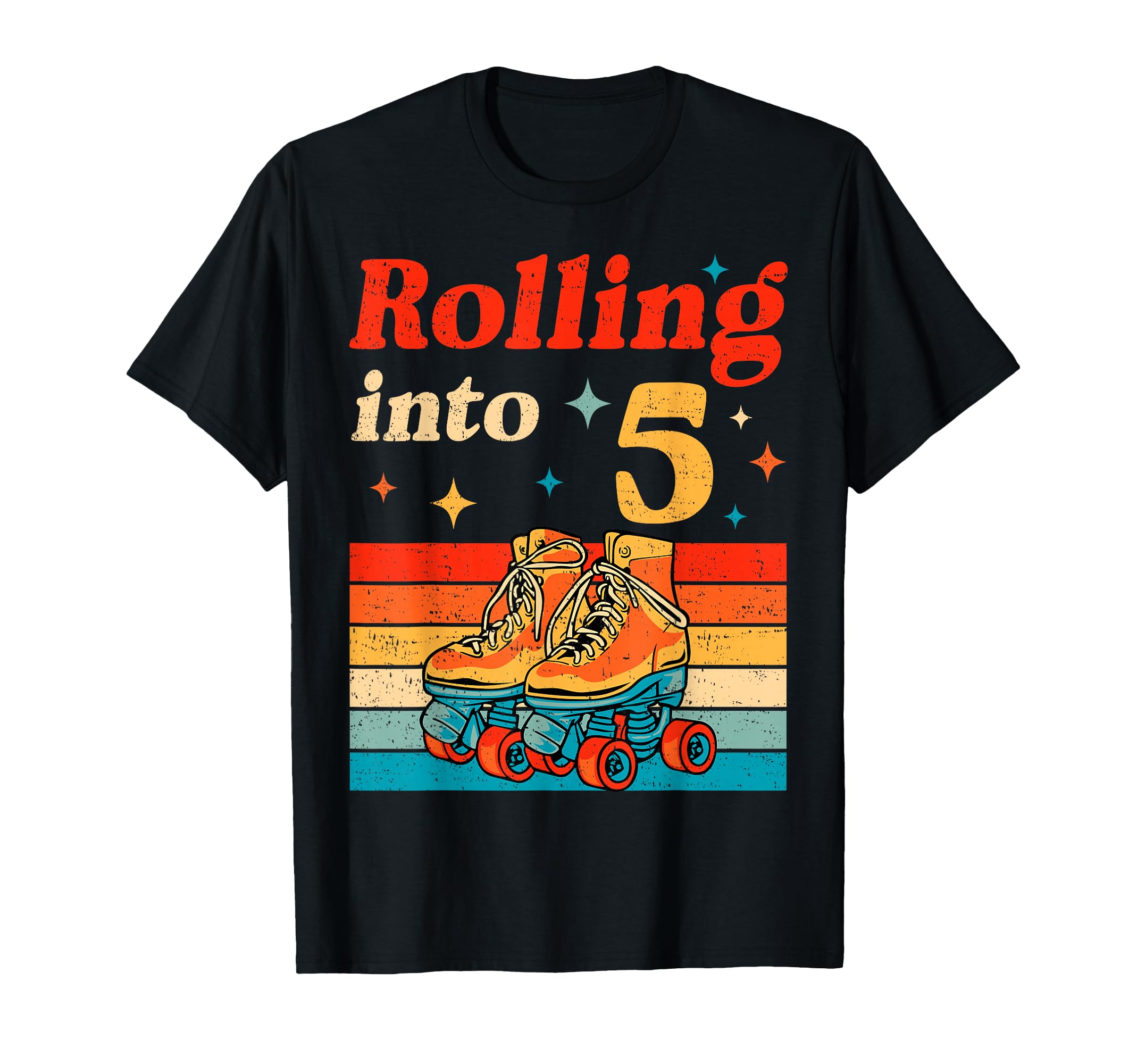 Rolling Into 5 Years Old Roller T-Shirt - Fun Novelty Design Men Women - T-Shirt, Sweatshirt, Hoodie