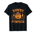Howdy Pumpkin Autumn Western Halloween T-Shirt - Fun Novelty Design Unisex - T-Shirt, Sweatshirt, Hoodie