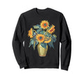 Boho Flower Block Sweatshirt - Custom Art Print Men Women - T-Shirt, Sweatshirt, Hoodie