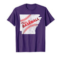 Arkansas This Is Baseball Laces T-Shirt - Streetwear Style for Adults - T-Shirt, Sweatshirt, Hoodie
