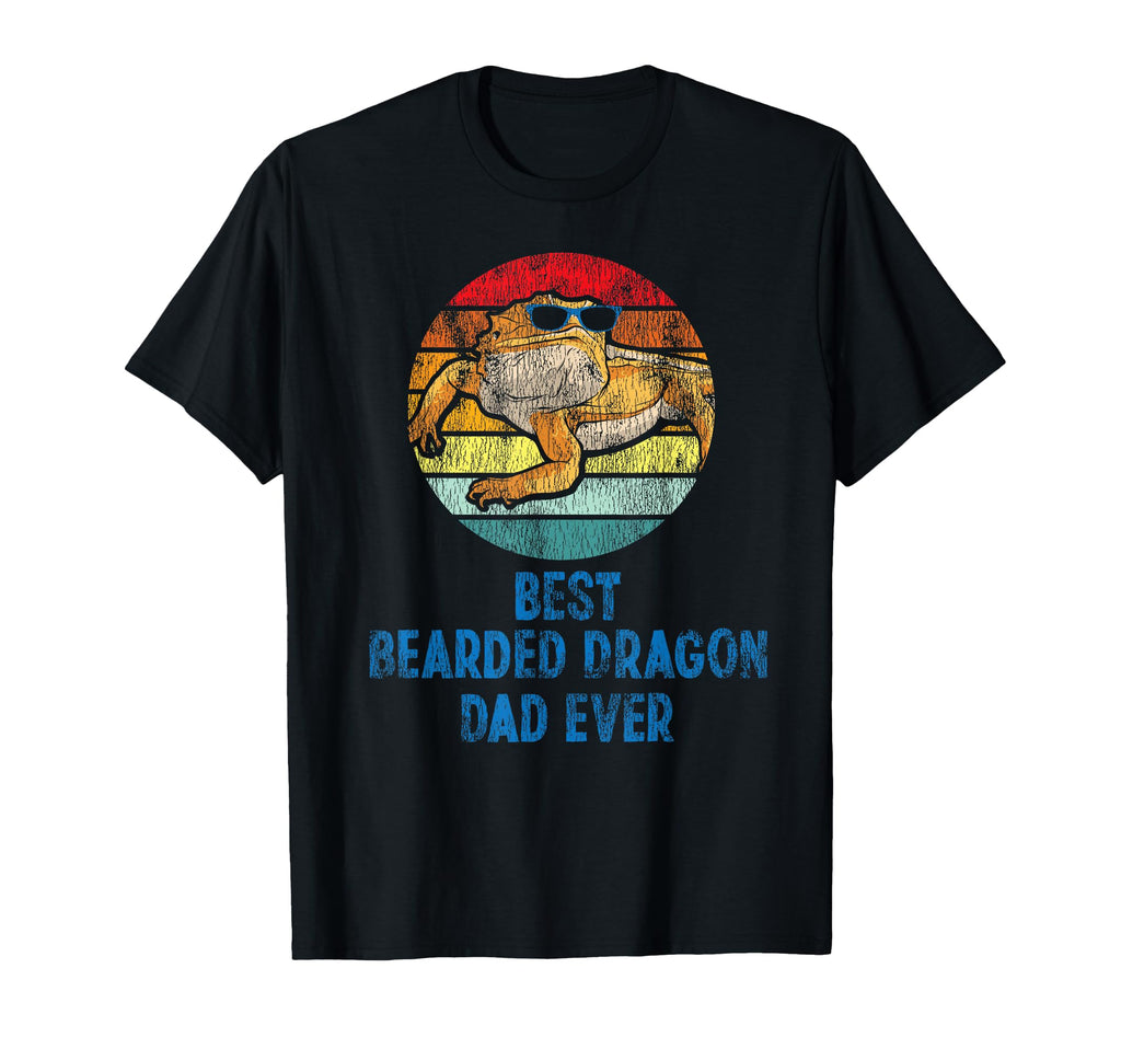 Best Bearded Dragon Dad Ever Sunset T-Shirt - Custom Art Print for Adults - T-Shirt, Sweatshirt, Hoodie