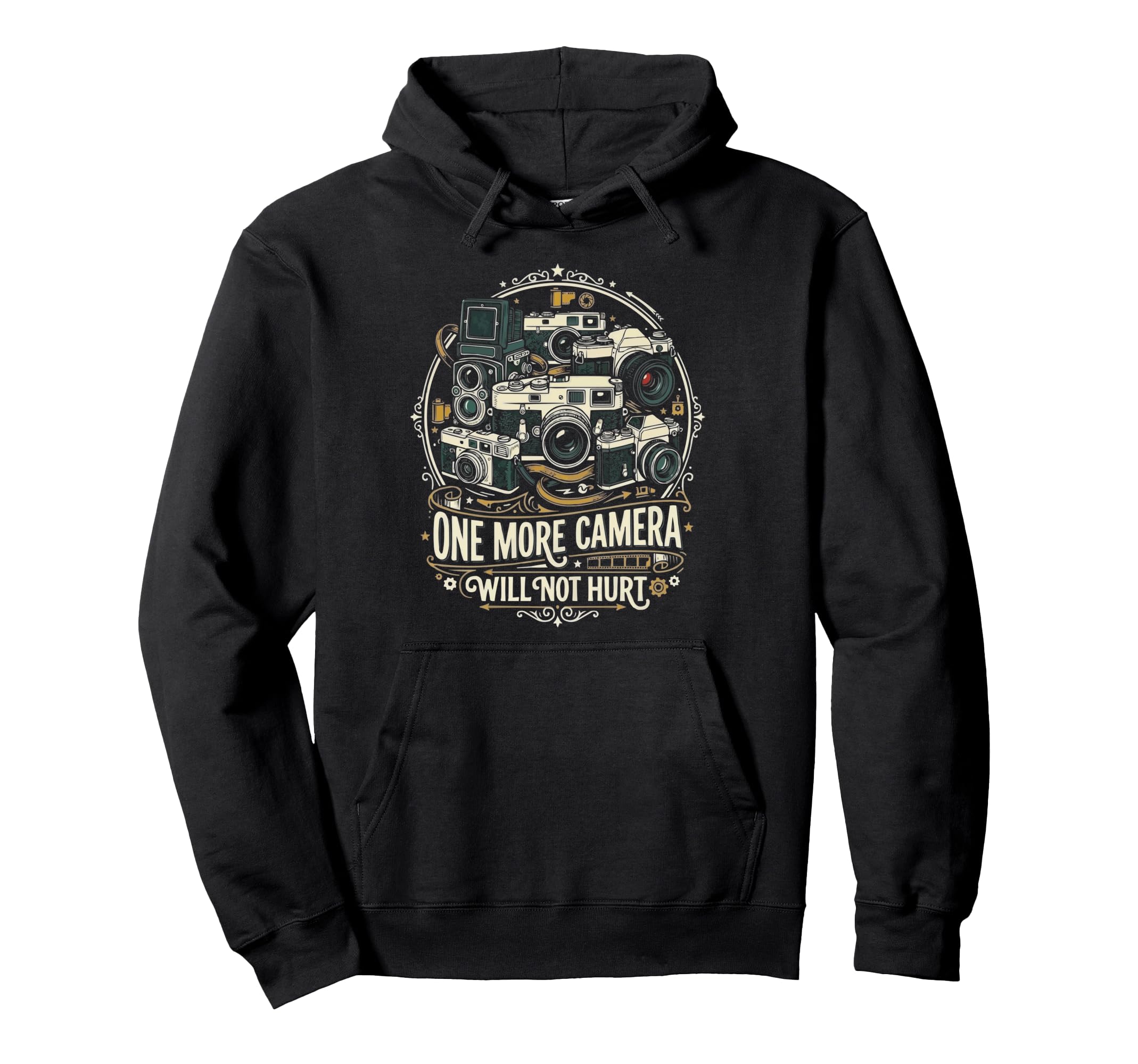 Camera Collector Photography Photographer Hoodie - Aesthetic Graphic Unisex - T-Shirt, Sweatshirt, Hoodie
