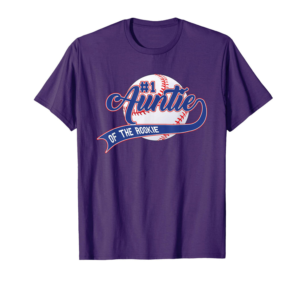 Auntie Rookie 1St Birthday Baseball Family T-Shirt - Trendy Graphic Unisex - T-Shirt, Sweatshirt, Hoodie
