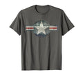 Stylized Usaf Roundel Symbol Heavy T-Shirt - Novelty Apparel Unisex - T-Shirt, Sweatshirt, Hoodie