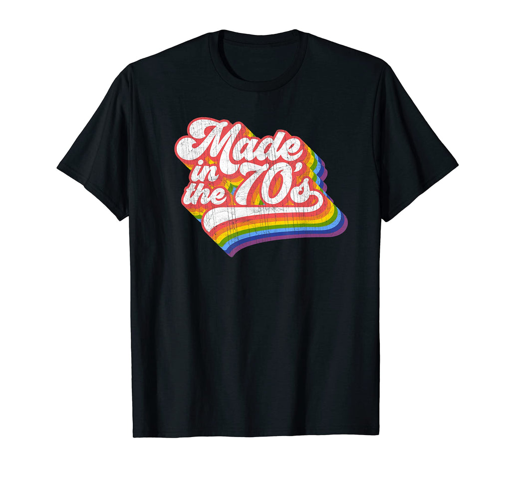 Disco Rainbow Made 70S T-Shirt - Custom Art Print Unisex - T-Shirt, Sweatshirt, Hoodie