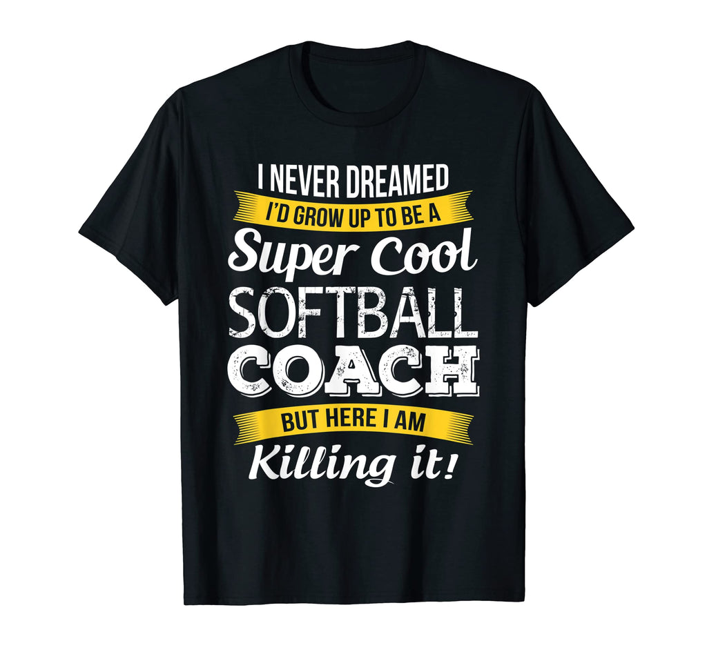 Softball Coach Thank You Appreciation T-Shirt - Novelty Apparel for Adults - T-Shirt, Sweatshirt, Hoodie