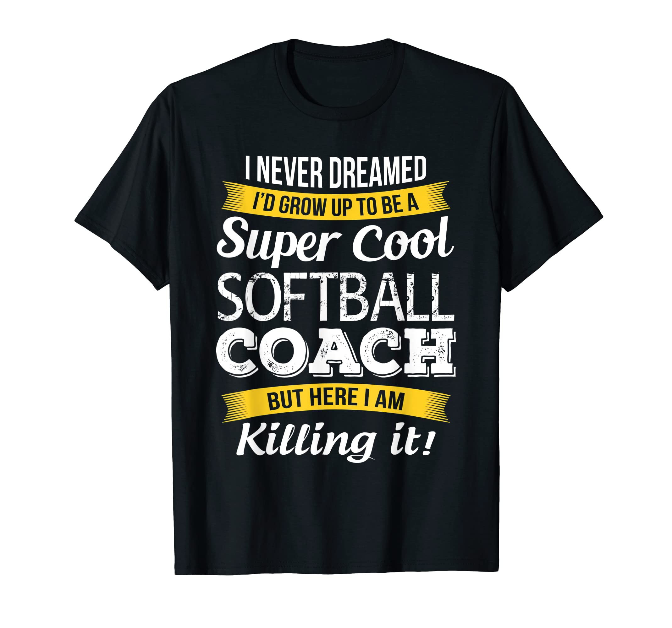 Softball Coach Thank You Appreciation T-Shirt - Novelty Apparel for Adults - T-Shirt, Sweatshirt, Hoodie