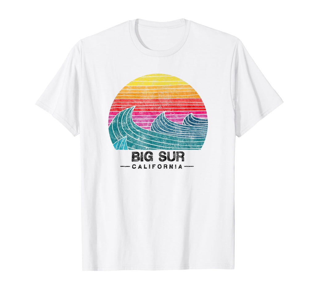 Big Sur Surfing Waves Beach Cali Sunset T-Shirt - Trendy Graphic Men Women - T-Shirt, Sweatshirt, Hoodie