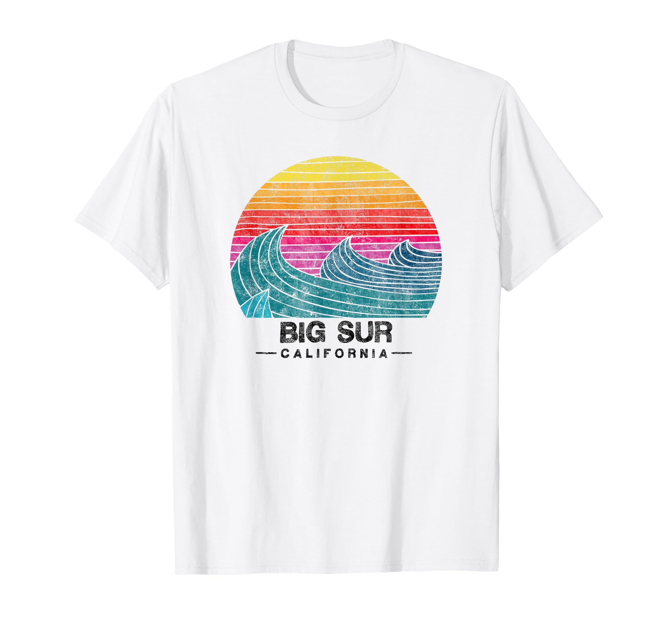 Big Sur Surfing Waves Beach Cali Sunset T-Shirt - Trendy Graphic Men Women - T-Shirt, Sweatshirt, Hoodie