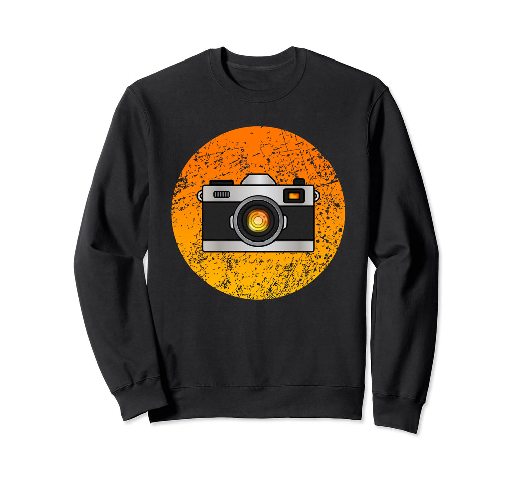 Photography Camera Distress Sweatshirt - Graphic Print Men Women - T-Shirt, Sweatshirt, Hoodie