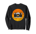 Photography Camera Distress Sweatshirt - Graphic Print Men Women - T-Shirt, Sweatshirt, Hoodie