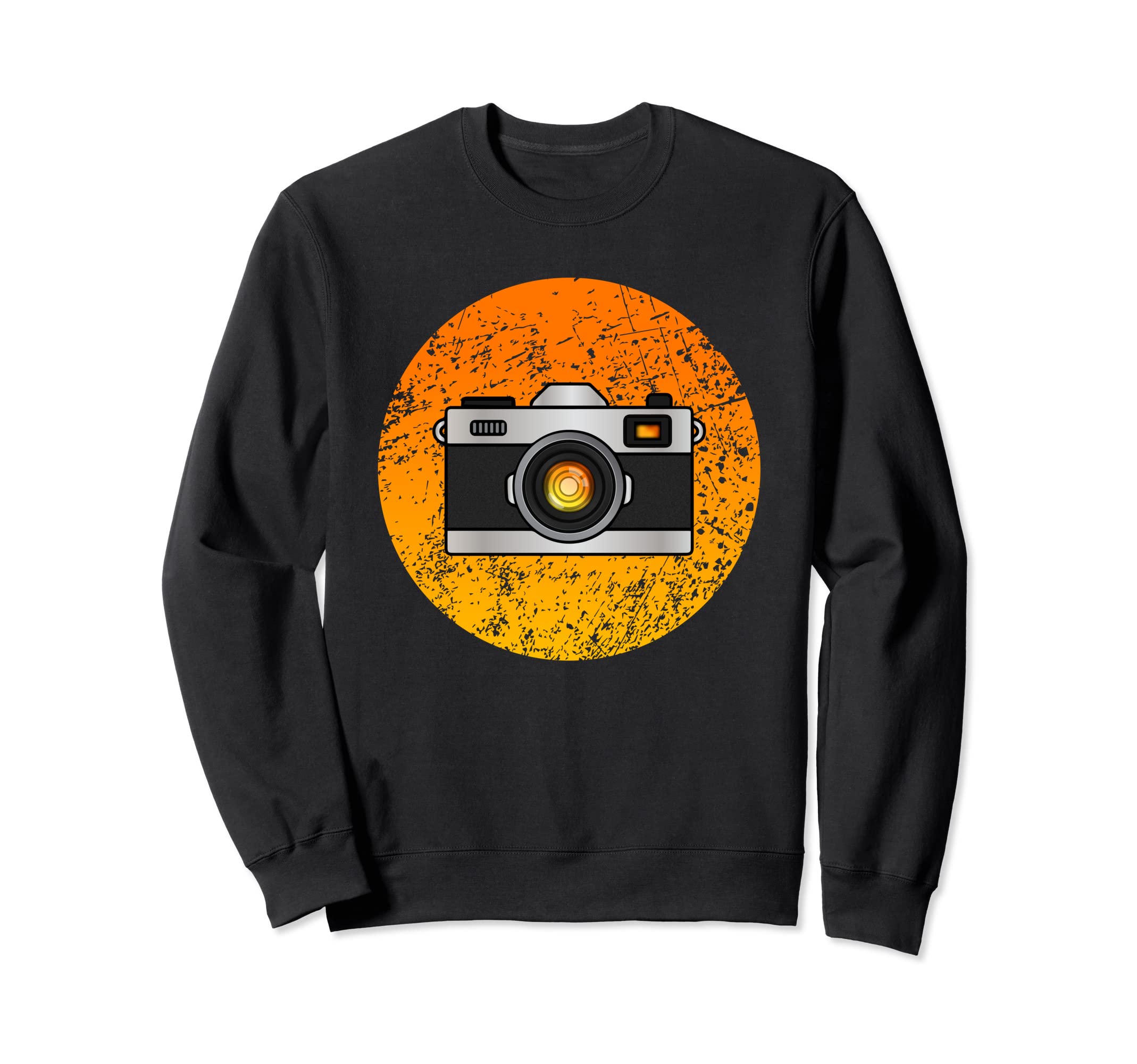 Photography Camera Distress Sweatshirt - Graphic Print Men Women - T-Shirt, Sweatshirt, Hoodie