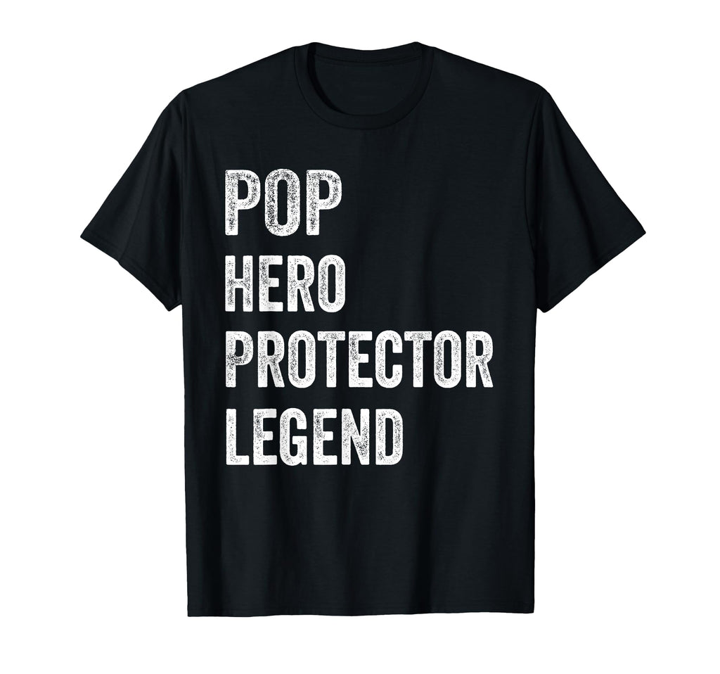 Pop Hero Protector Legend Distressed Pop T-Shirt - Aesthetic Graphic Unisex - T-Shirt, Sweatshirt, Hoodie