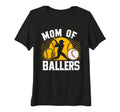 Womens Mom Ballers Mom Baseball T-Shirt - Casual Everyday Wear for Adults - T-Shirt, Sweatshirt, Hoodie