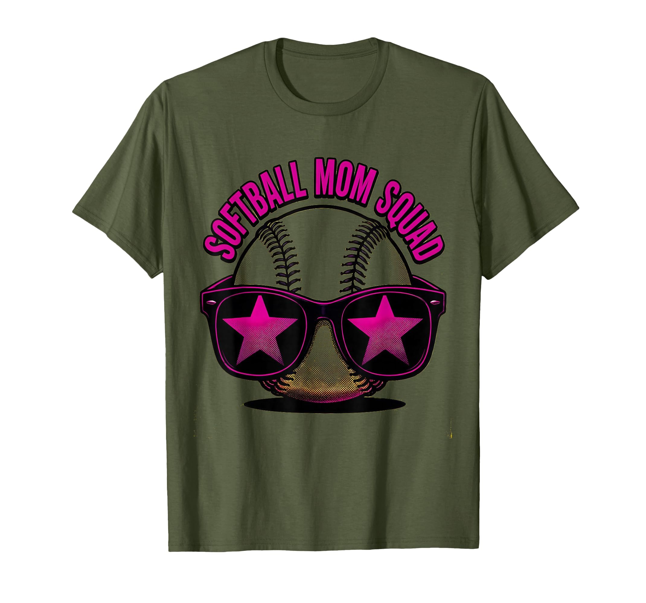 Softball Mom Squad Proud Baseball T-Shirt - Aesthetic Graphic for Adults - T-Shirt, Sweatshirt, Hoodie