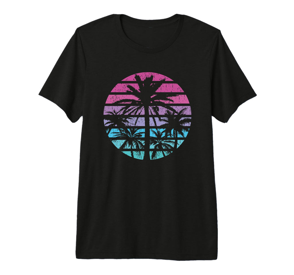 Palm Tree Sunset Summer Beach Tropical T-Shirt - Novelty Apparel Men Women - T-Shirt, Sweatshirt, Hoodie