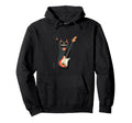 Cat Guitar Lover Rock Music Hoodie - Custom Art Print Unisex - T-Shirt, Sweatshirt, Hoodie