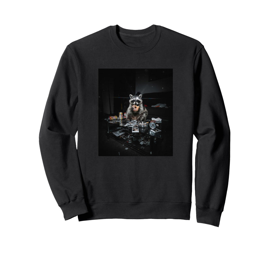 Funny Raccoon Meme Sassy Party Sweatshirt - Novelty Apparel Men Women - T-Shirt, Sweatshirt, Hoodie