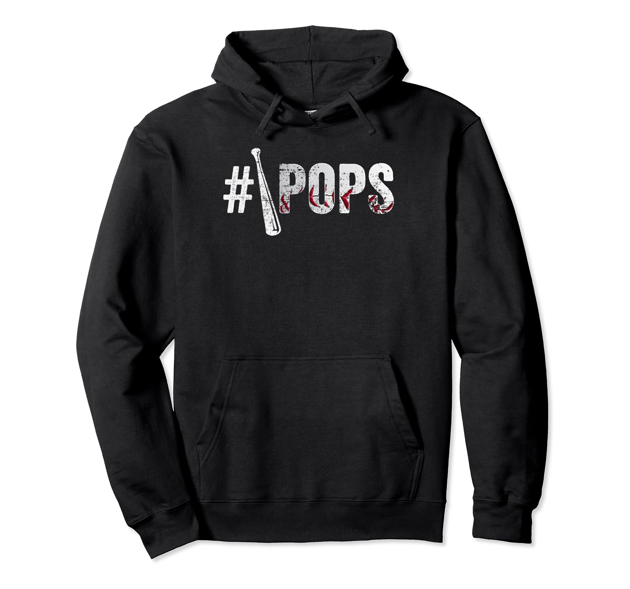 Number One Baseball Pops Fathers Day Funny Hoodie - Trendy Graphic Unisex - T-Shirt, Sweatshirt, Hoodie