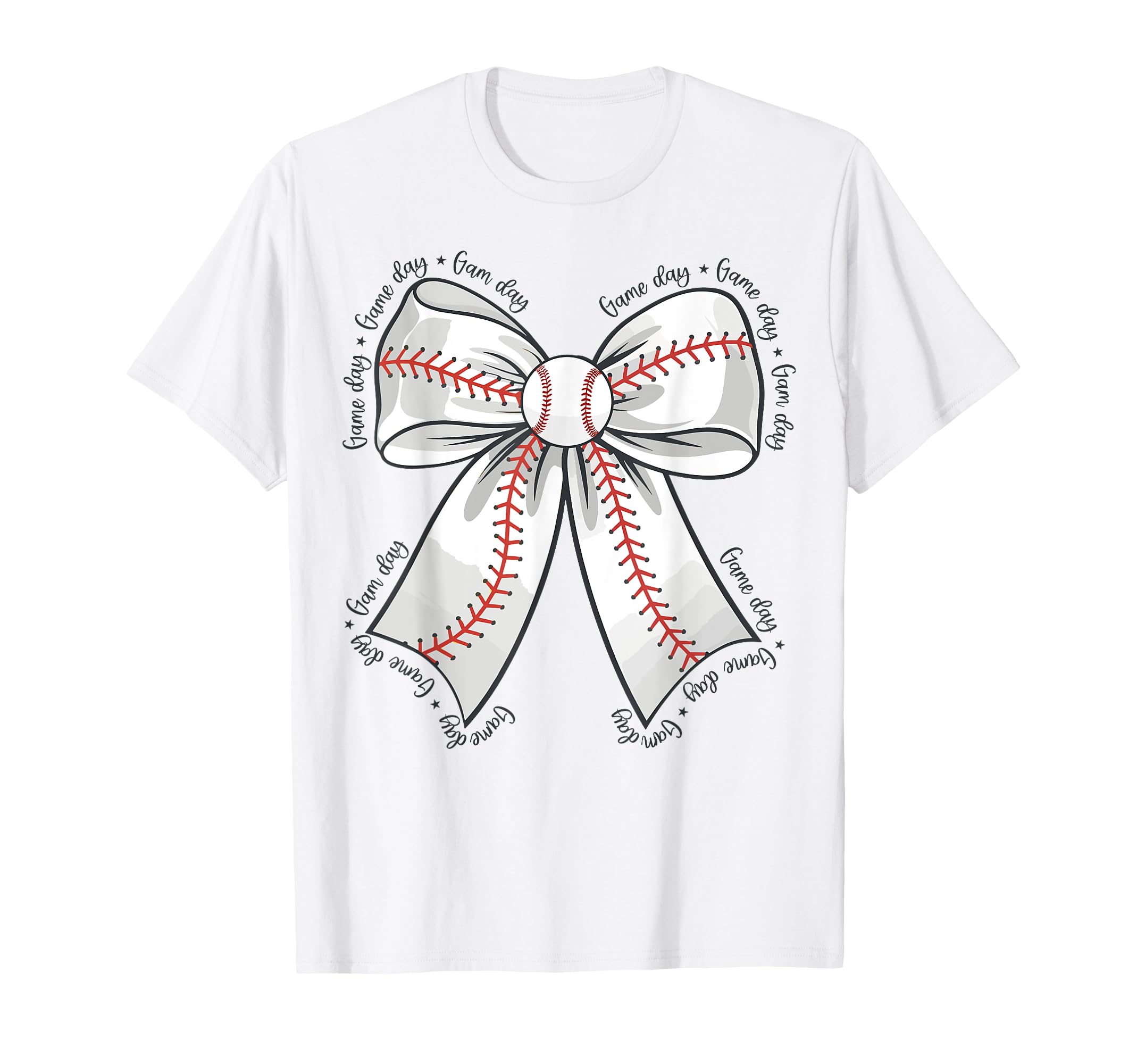 Baseball Mom Coquette Bow Baseball Mama T-Shirt - Trendy Graphic Men Women - T-Shirt, Sweatshirt, Hoodie