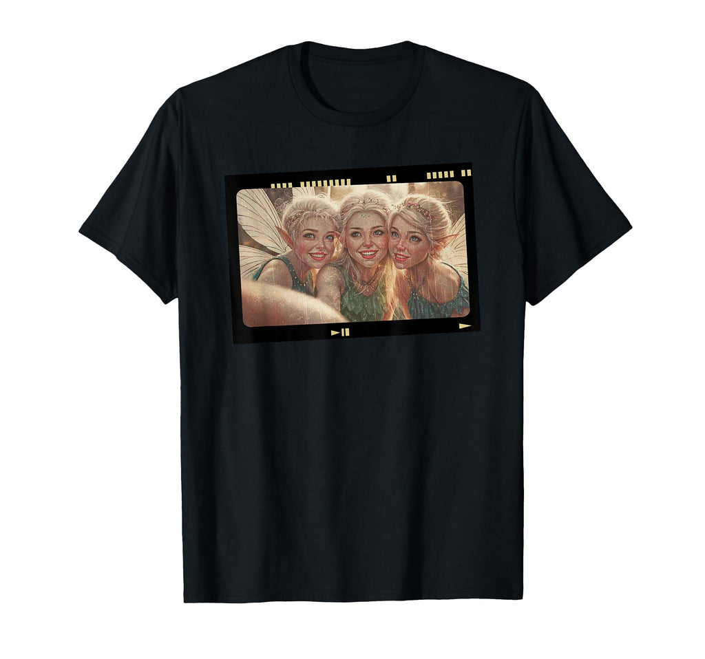Fairy Selfie Fantasy Aesthetic Vhs T-Shirt - Novelty Apparel Unisex - T-Shirt, Sweatshirt, Hoodie
