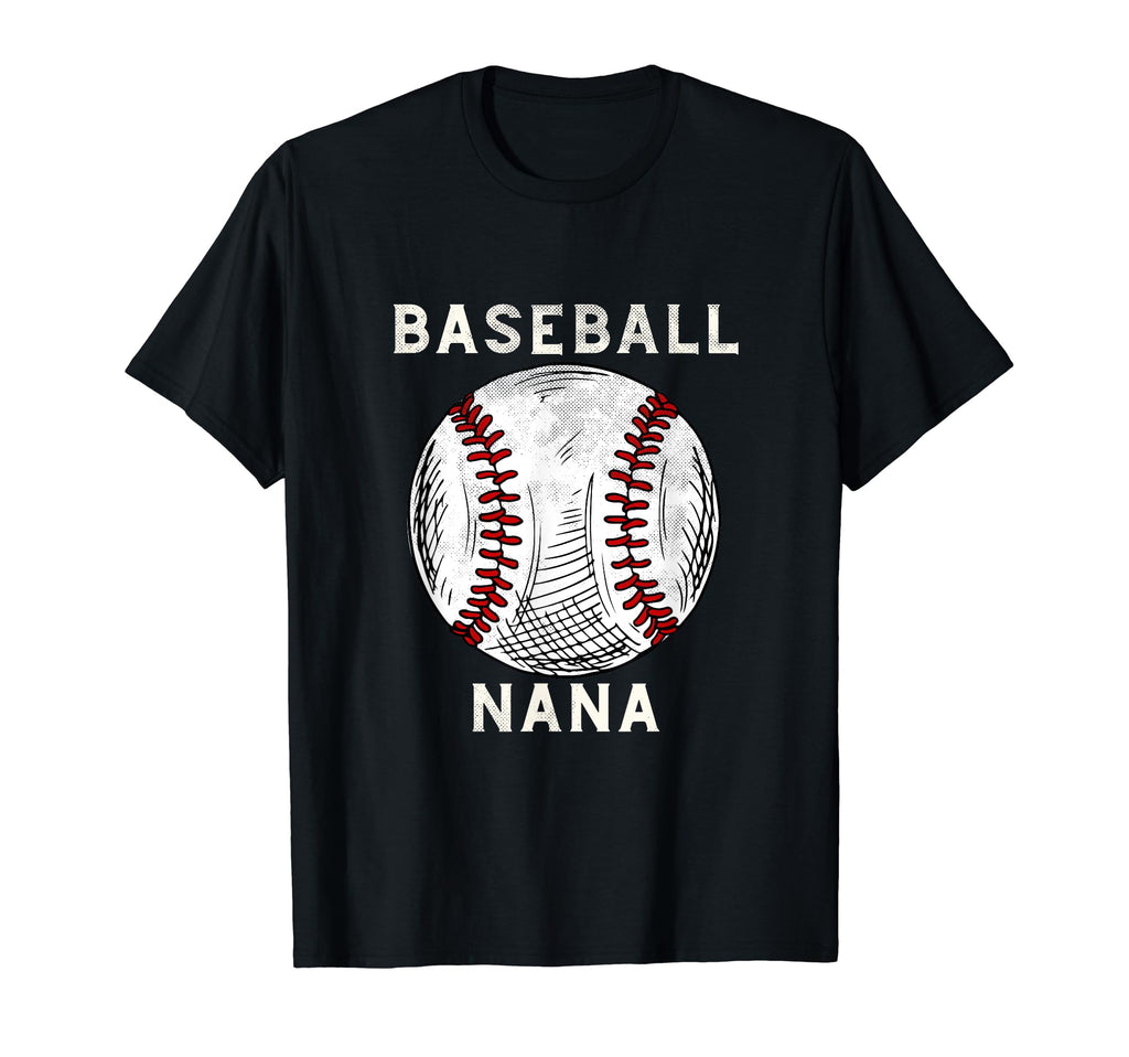 Baseball Nana Baseball Player Grandma T-Shirt - Novelty Apparel for Adults - T-Shirt, Sweatshirt, Hoodie