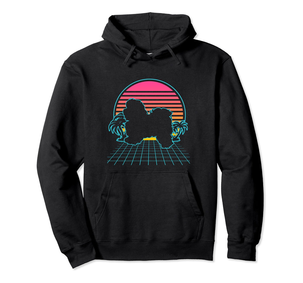 Havanese Dog 80S Vaporwave Aesthetic Hoodie - Streetwear Style Unisex - T-Shirt, Sweatshirt, Hoodie