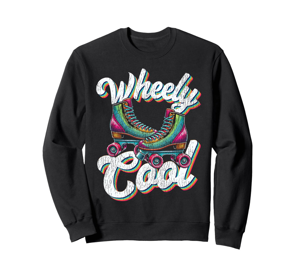 Roller Skating Skate 1970S Wheely Sweatshirt - Trendy Graphic Men Women - T-Shirt, Sweatshirt, Hoodie