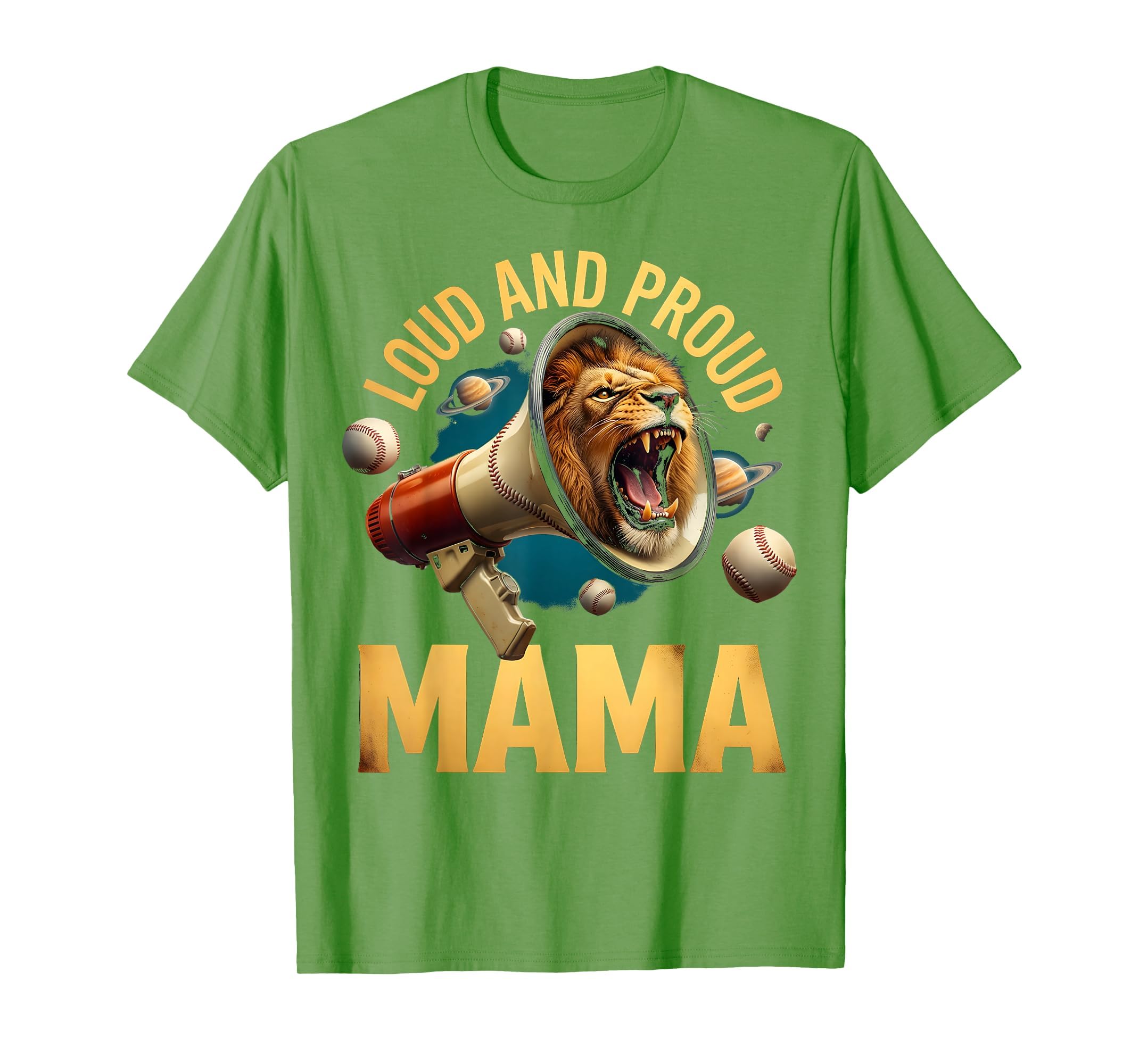 Loud And Proud Mama Baseball Mom T-Shirt - Novelty Apparel Unisex - T-Shirt, Sweatshirt, Hoodie