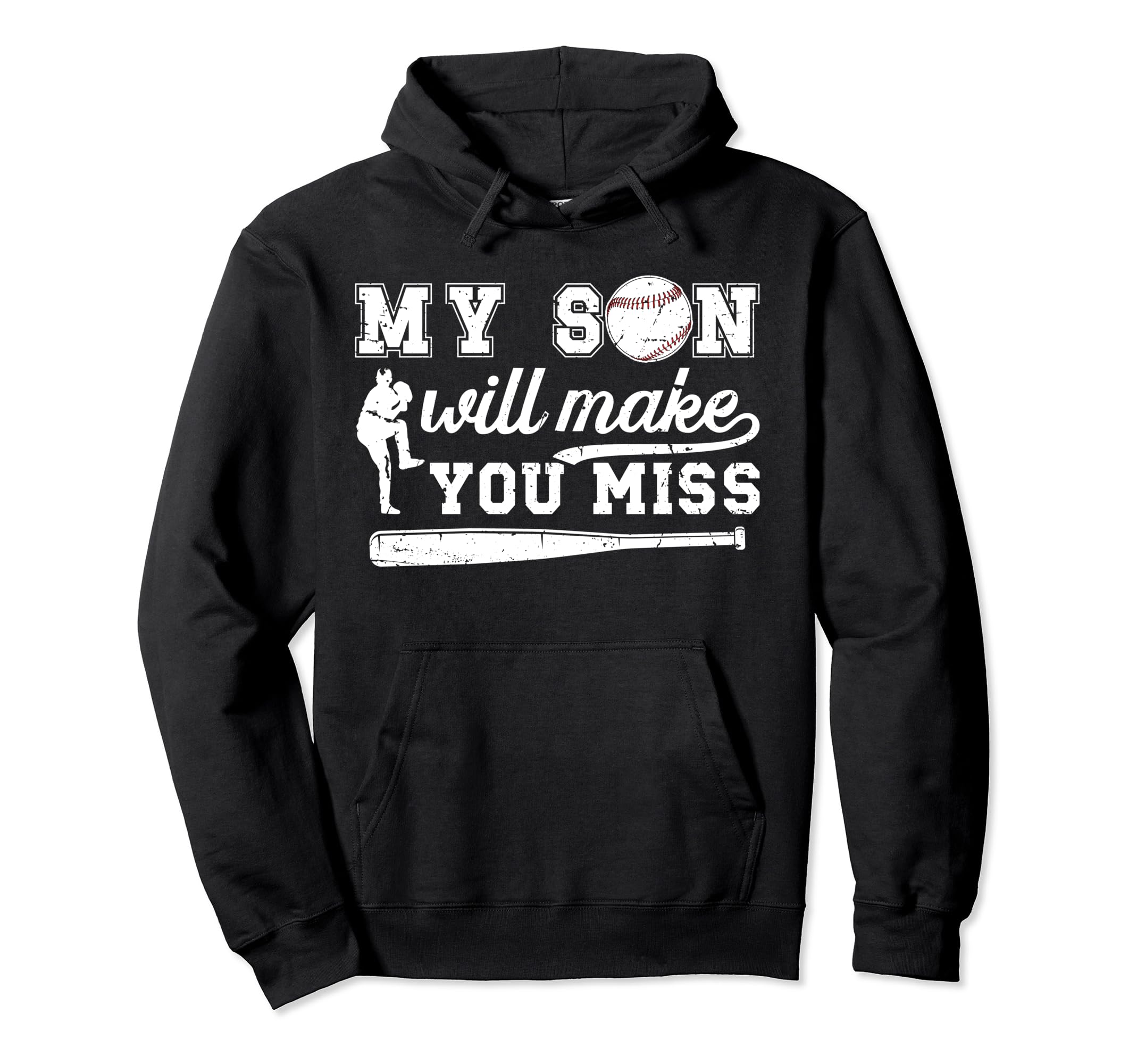 My Son Baseball Pitcher Dad Baseball Hoodie - Custom Art Print Men Women - T-Shirt, Sweatshirt, Hoodie