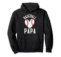 Baseball Papa Family Matching Funny Baseball Hoodie - Graphic Print Unisex - T-Shirt, Sweatshirt, Hoodie
