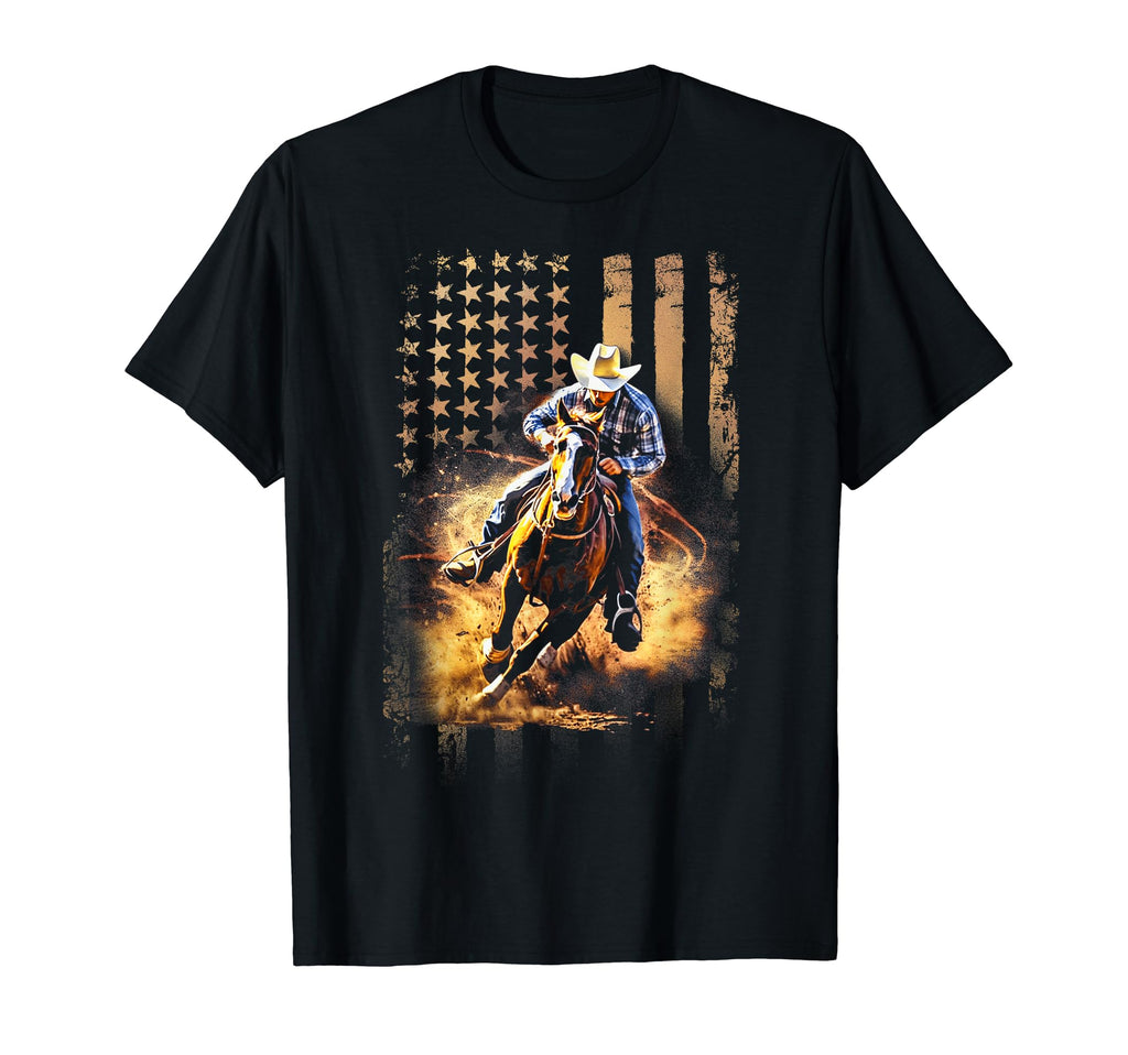 Cowboy Rodeo Horse Riding Usa Cowboy T-Shirt - Novelty Apparel Unisex - T-Shirt, Sweatshirt, Hoodie