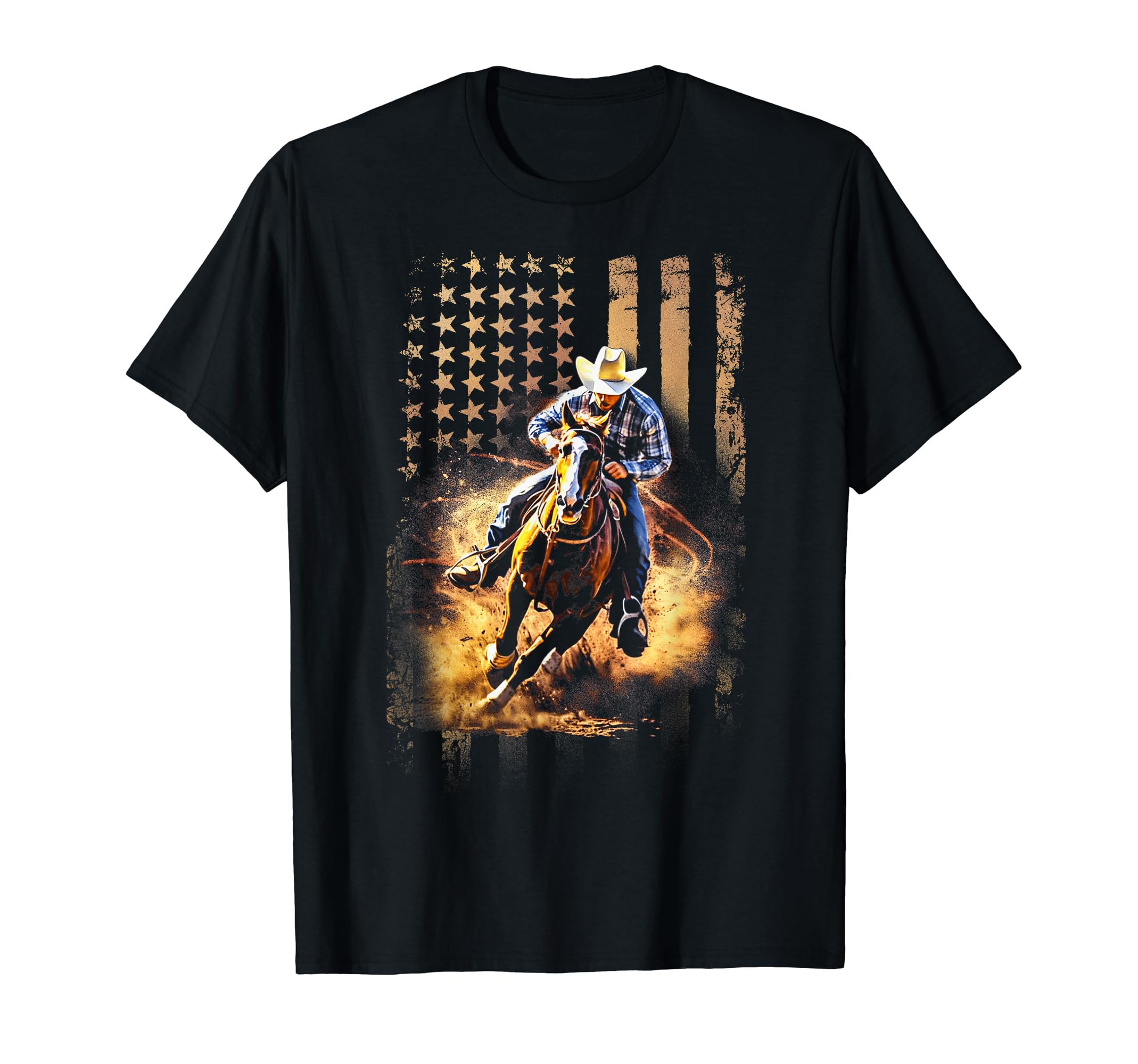 Cowboy Rodeo Horse Riding Usa Cowboy T-Shirt - Novelty Apparel Unisex - T-Shirt, Sweatshirt, Hoodie