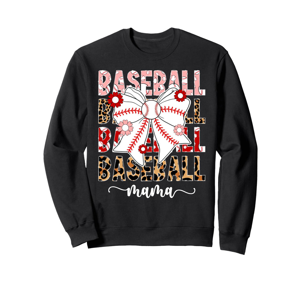 Baseball Mama Coquette Baseball Sweatshirt - Fun Novelty Design Men Women - T-Shirt, Sweatshirt, Hoodie