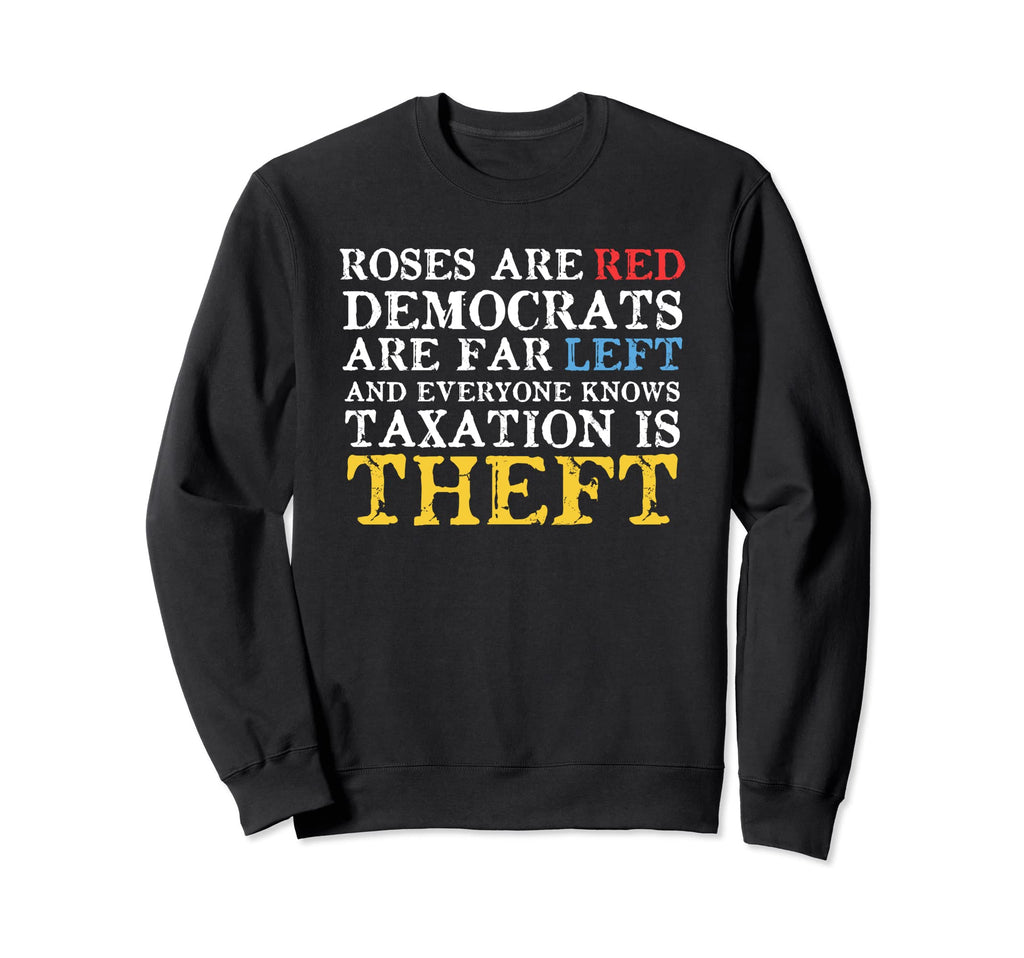 Votegold Distressed Libertarian Sweatshirt - Trendy Graphic Men Women - T-Shirt, Sweatshirt, Hoodie