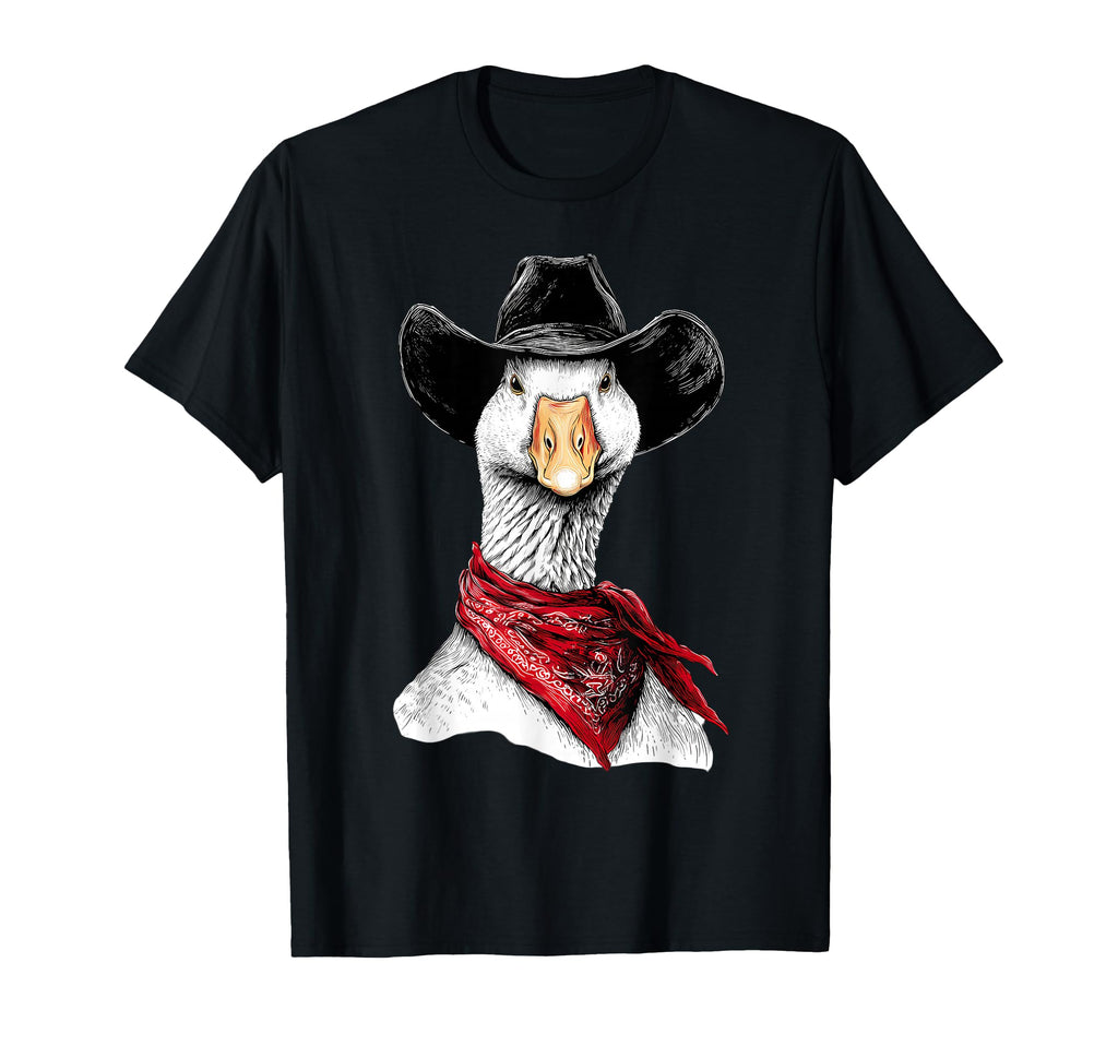 Country Cowboy Goose Rodeo Cowgirl Western T-Shirt - Unique Graphic Unisex - T-Shirt, Sweatshirt, Hoodie