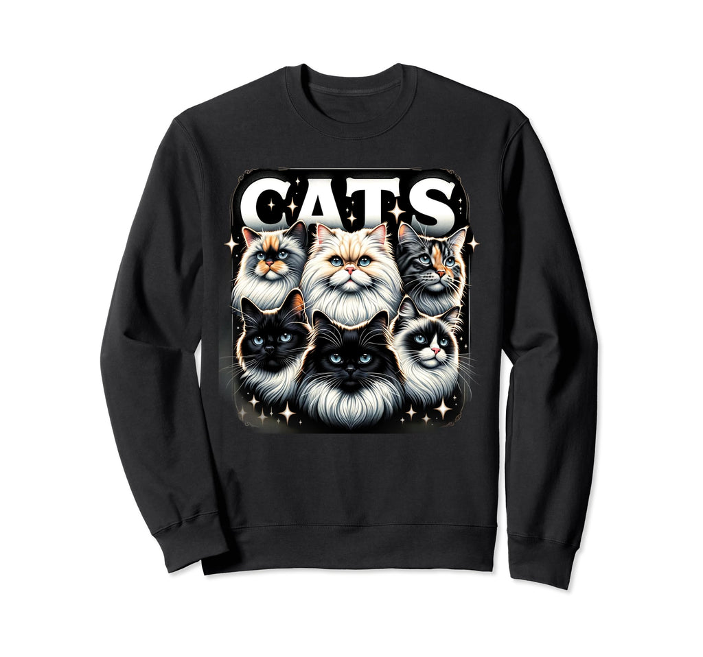 Cat Bootleg Grunge 90S Sweatshirt - Trendy Graphic Men Women - T-Shirt, Sweatshirt, Hoodie