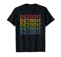 Detroit 70S Distressed T-Shirt - Custom Art Print Unisex - T-Shirt, Sweatshirt, Hoodie