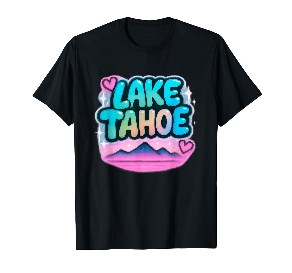 Lake Tahoe Pastel Mountain Sunset T-Shirt - Casual Everyday Wear for Adults - T-Shirt, Sweatshirt, Hoodie
