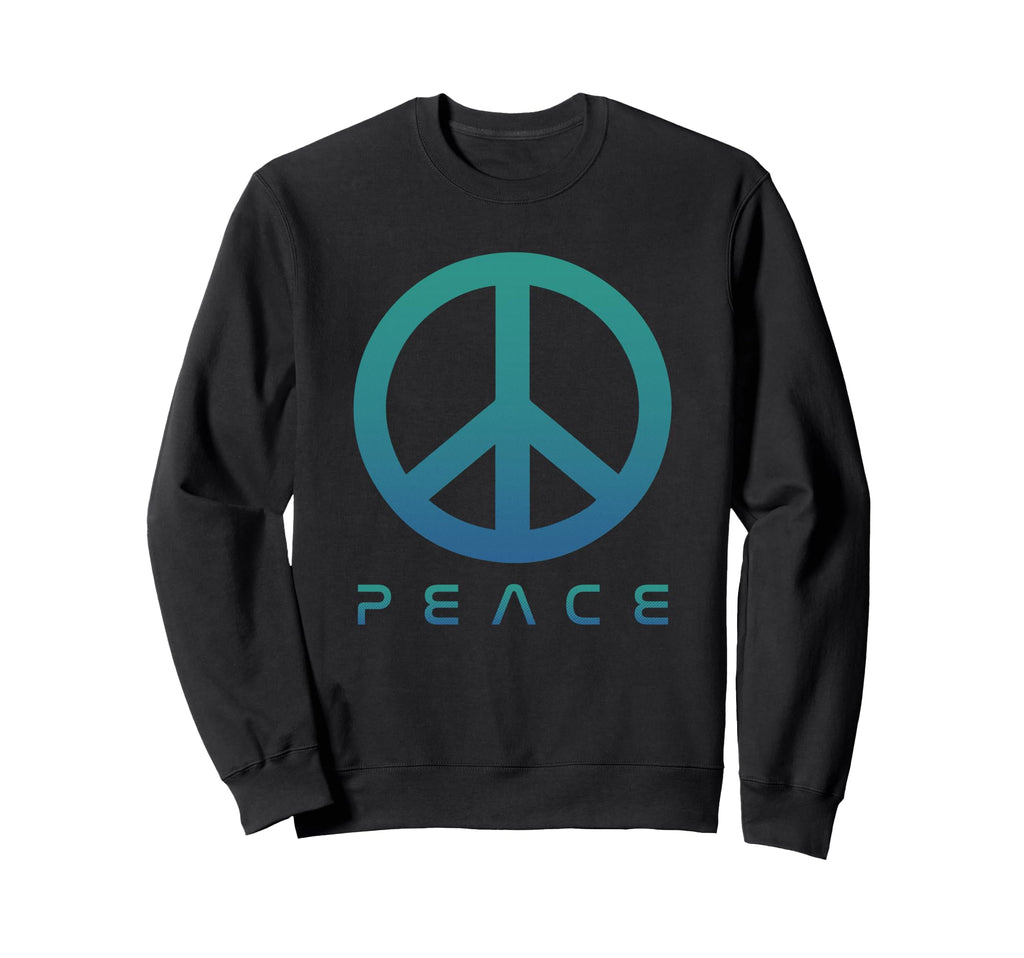 Minimalist Peace Sign Hippie 60S Sweatshirt - Trendy Graphic for Adults - T-Shirt, Sweatshirt, Hoodie