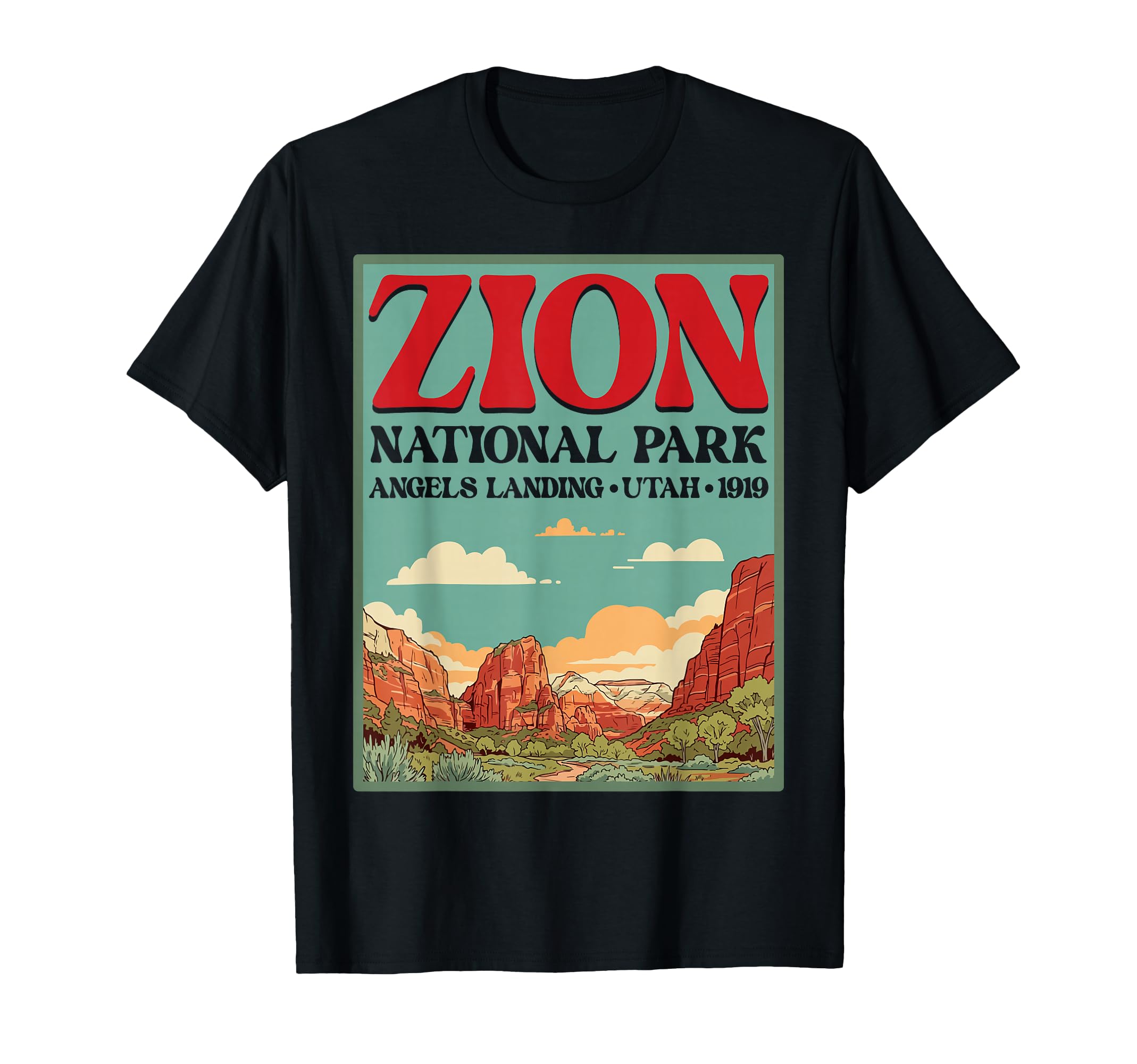 Zion National Park Outdoors Angels T-Shirt - Trendy Graphic for Adults - T-Shirt, Sweatshirt, Hoodie