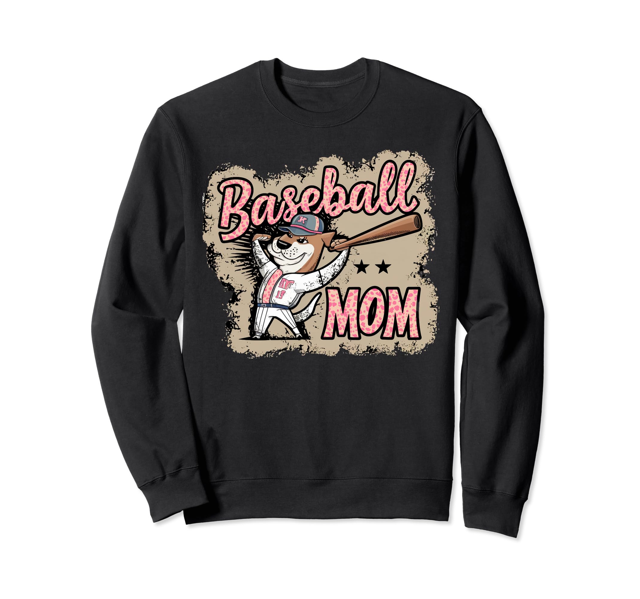 Womens Baseball Mom Dog Mothers Sweatshirt - Casual Everyday Wear Unisex - T-Shirt, Sweatshirt, Hoodie