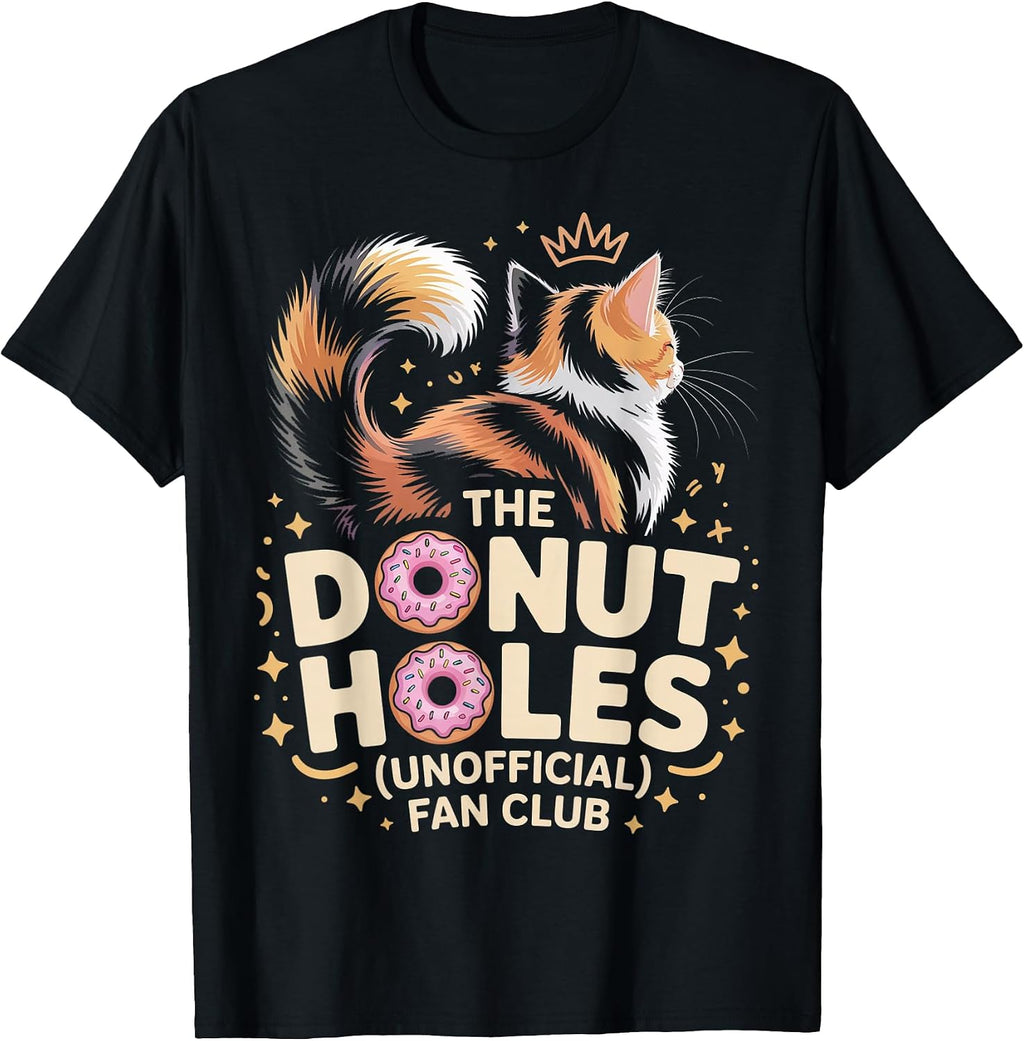Retro The Donut Holes Fan Club Cat Meme - Adult & Kids T-Shirts, Sweatshirts & Hoodies apparel design preview 1