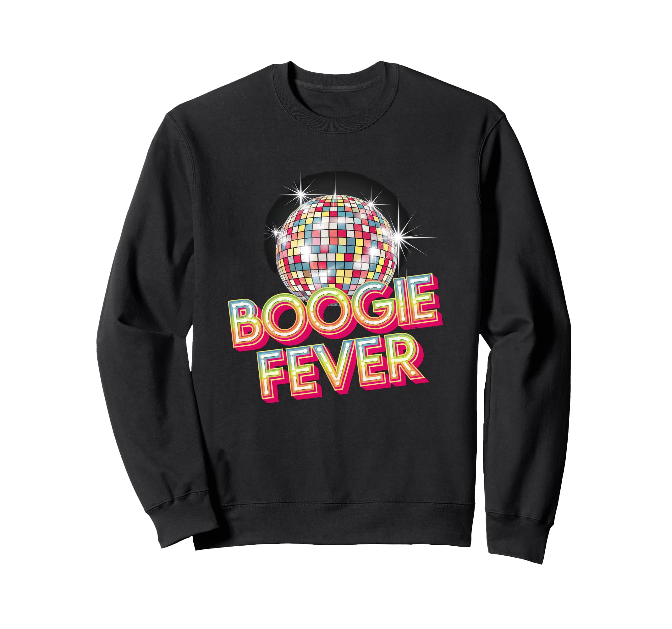 Disco Ball Boogie Fever Discoball Sweatshirt - Trendy Graphic for Adults - T-Shirt, Sweatshirt, Hoodie