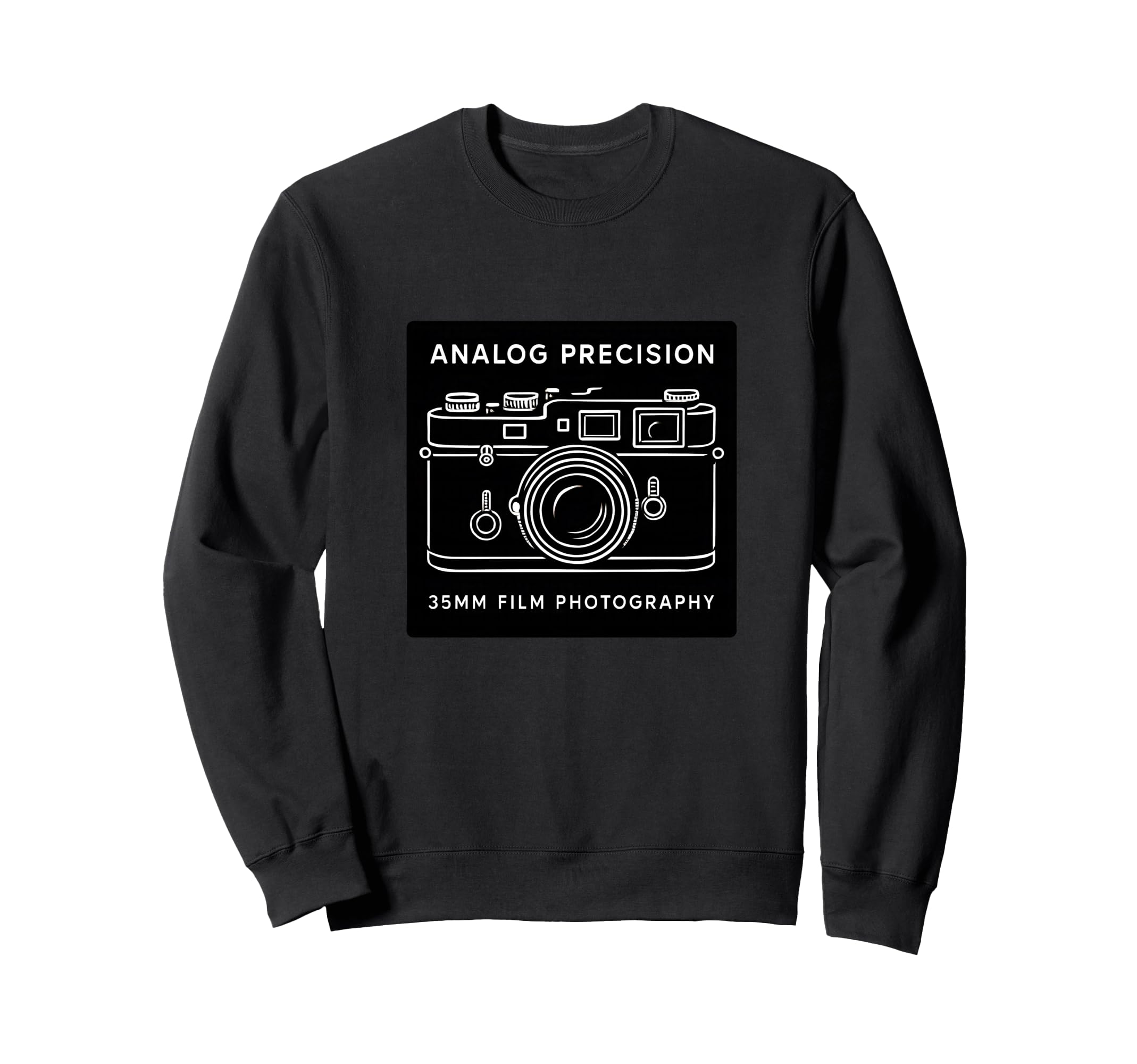 Analog Precision 35Mm Camera Art Sweatshirt - Trendy Graphic for Adults - T-Shirt, Sweatshirt, Hoodie