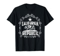 California Republic White Bear Cali T-Shirt - Graphic Print Men Women - T-Shirt, Sweatshirt, Hoodie