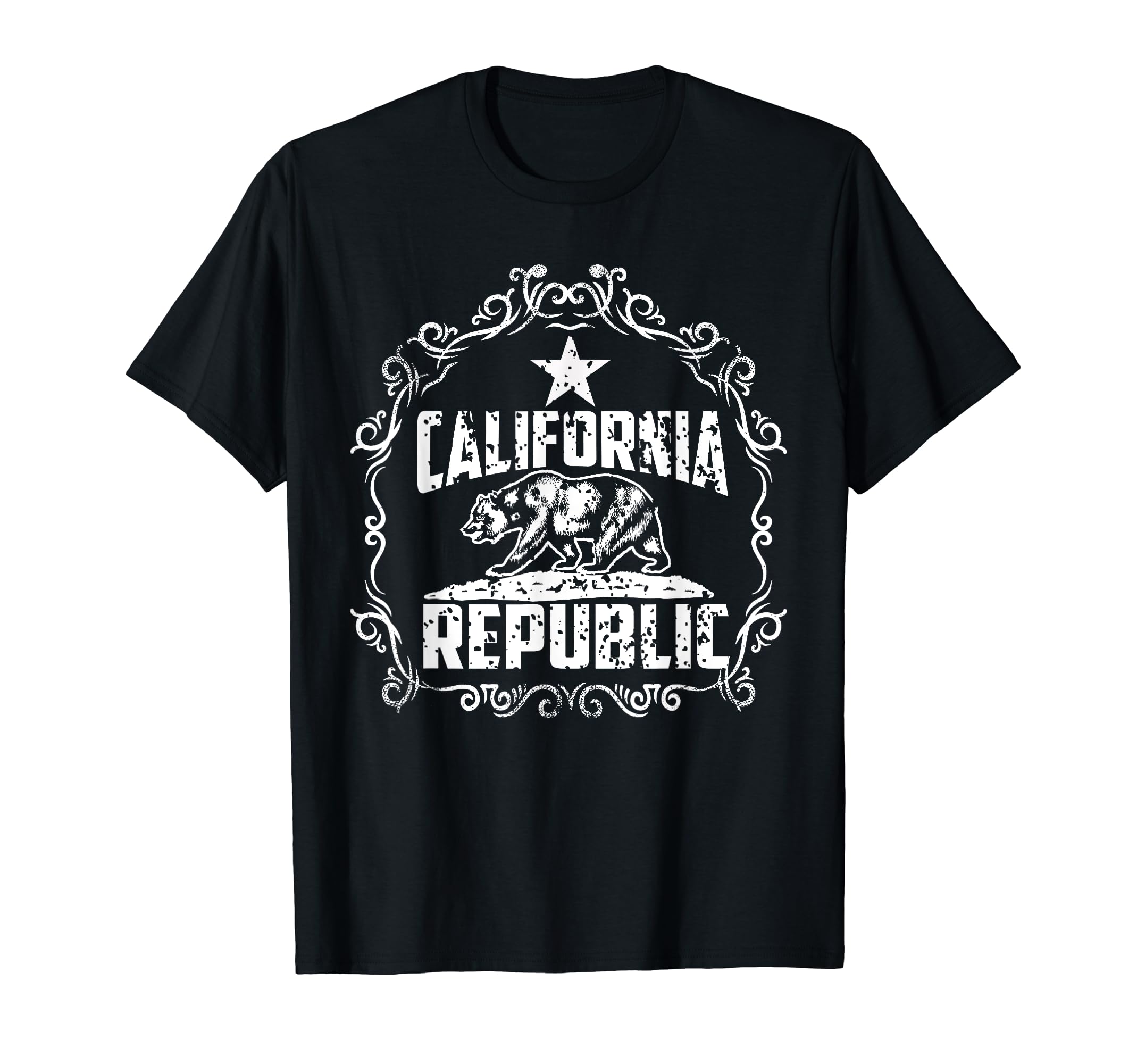 California Republic White Bear Cali T-Shirt - Graphic Print Men Women - T-Shirt, Sweatshirt, Hoodie