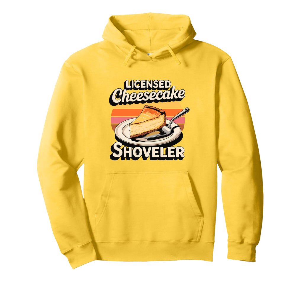 Licensed Cheesecake Shoveler Sunset Dessert Hoodie - Graphic Print Unisex - T-Shirt, Sweatshirt, Hoodie