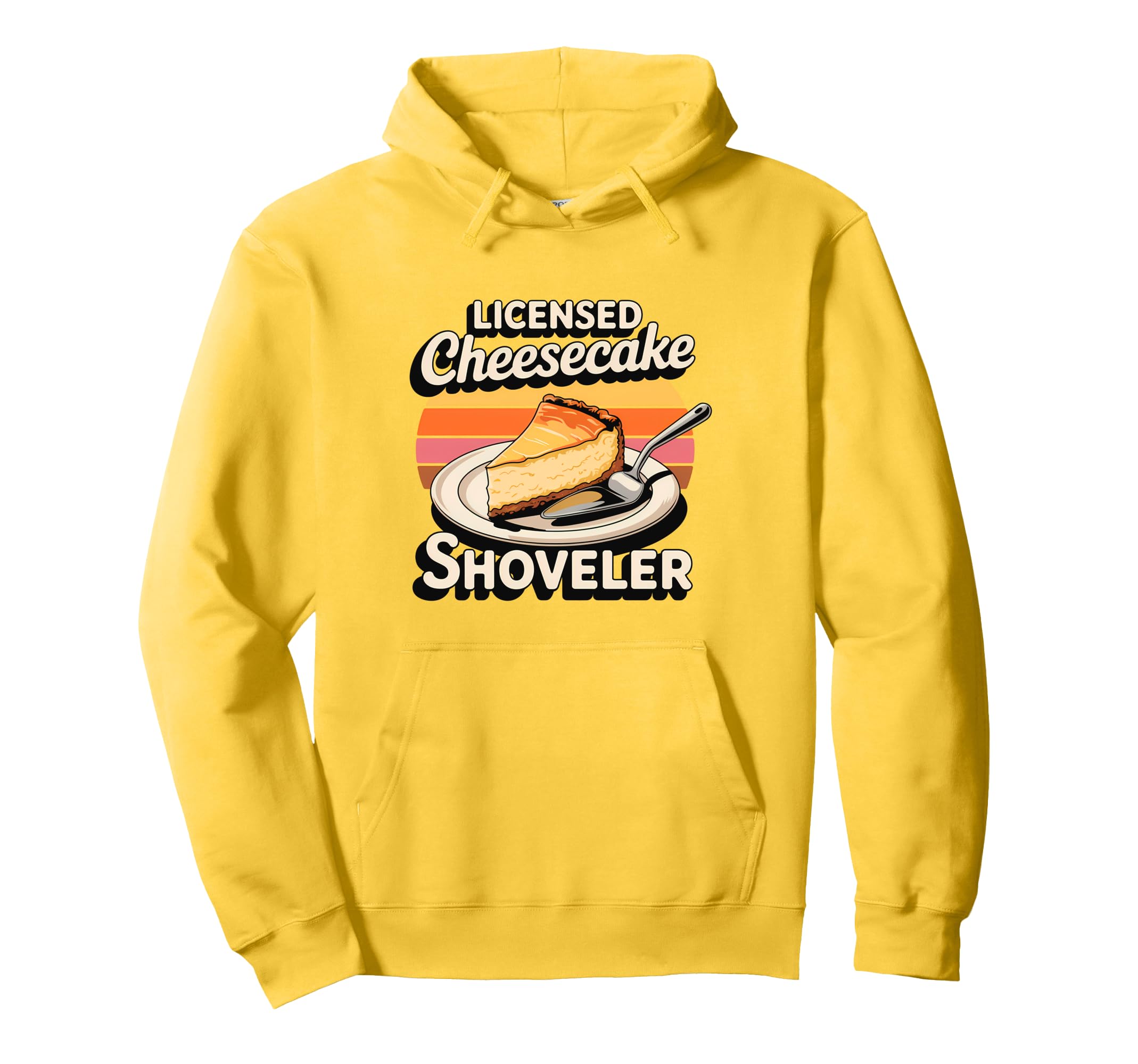 Licensed Cheesecake Shoveler Sunset Dessert Hoodie - Graphic Print Unisex - T-Shirt, Sweatshirt, Hoodie